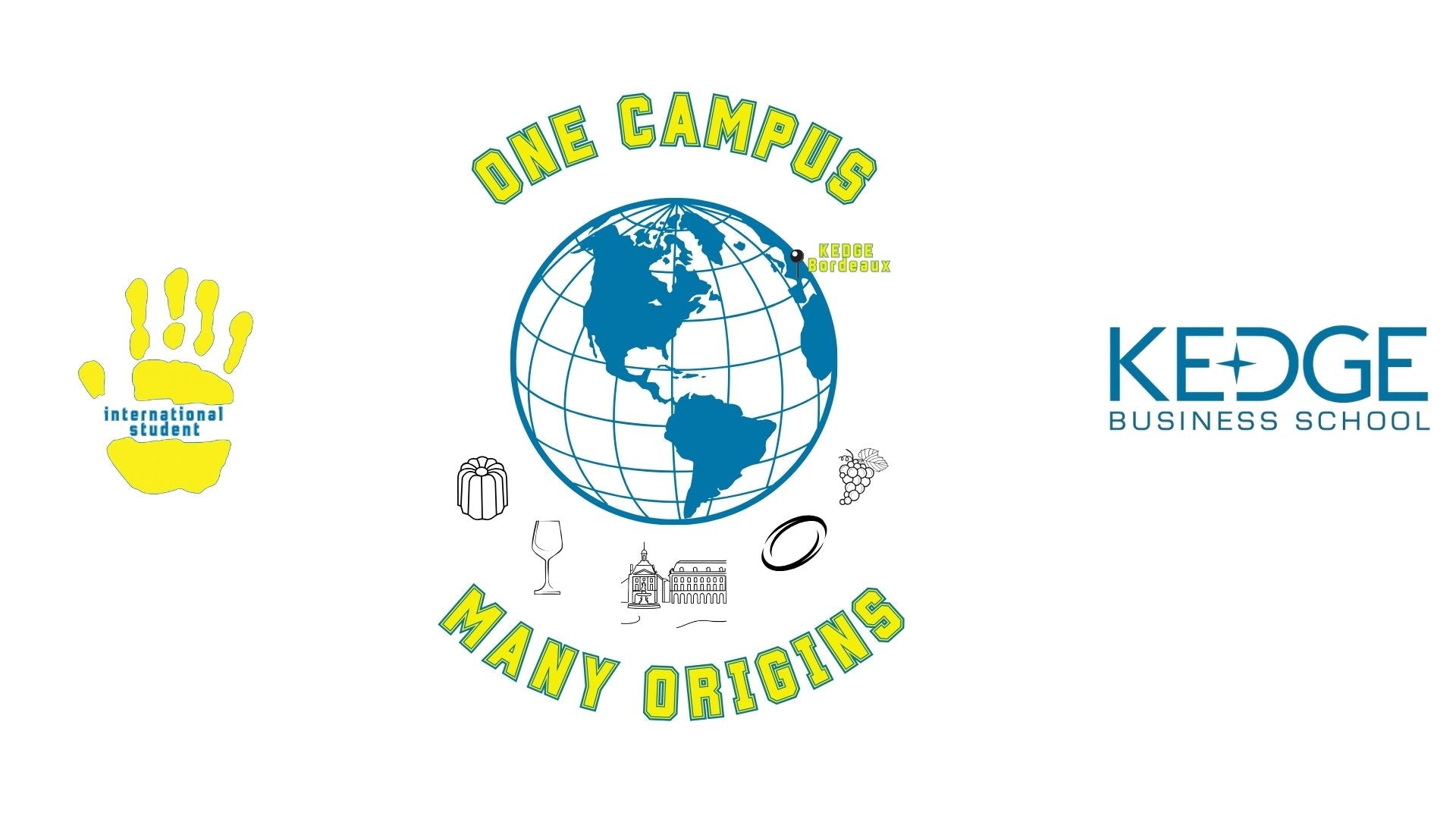 T-shirt Kedge International Student 🌍