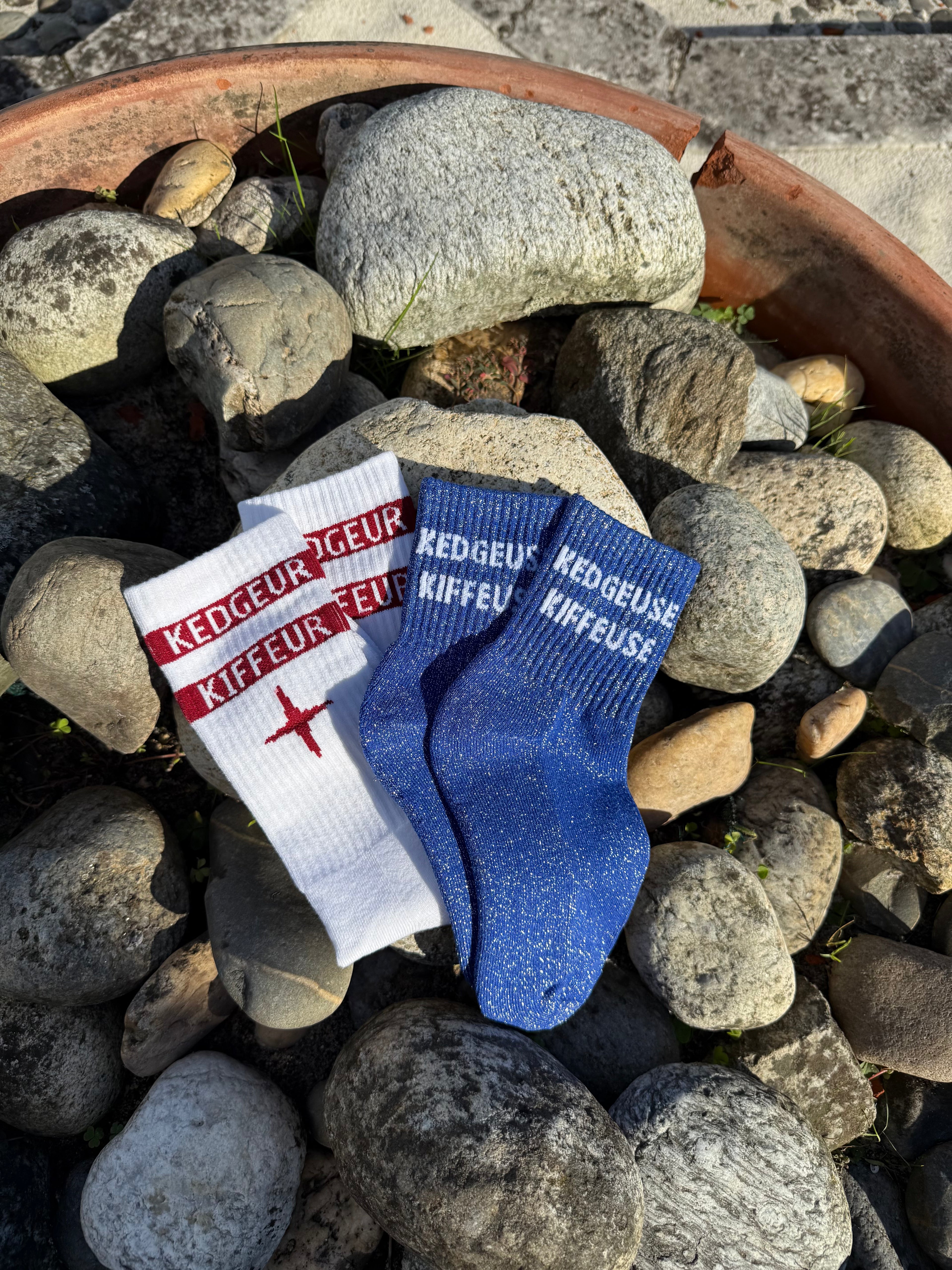 DUO chaussettes "K-Kiffeur + K-Kiffeuse"