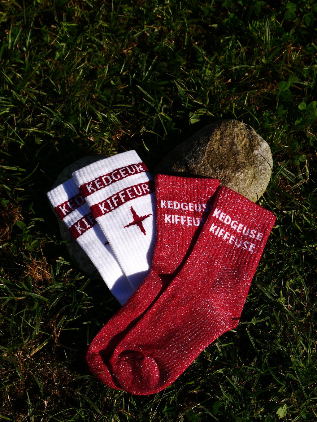 DUO chaussettes "K-Kiffeur + K-Kiffeuse"